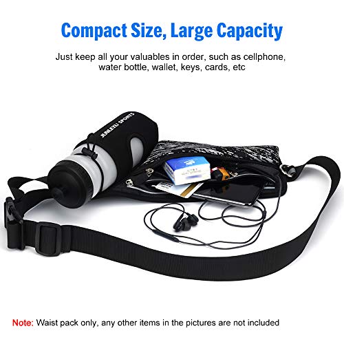 Pacote de cintura, Andoer Cinto de corrida reflexivo para esportes ao ar livre hidratação pacote de