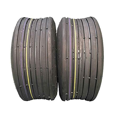 Set von 2 LRB 11x4.00-5 Rasenreifen 11-4.00-5 Tubeless Turf Bias Lastbereich B Reifen 11/4.00-5 P508 für Garten Rasenmäher Traktor Golf Cart Reifen 11x4.00-5 4PR P508A Cover