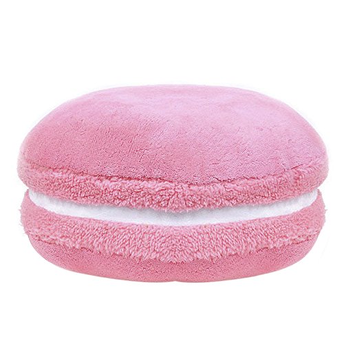 ChezMax Macaron Pillow Plush Back Bolster Cushion Microbead Throw Pillow Case Round Seat Cushion Home Decor Pillow for Sofa Bedroom Office Dormitory Car 14.5