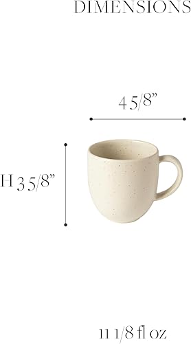 Miniatura 4 de Casafina Juego de vajilla de cerámica de 5 piezas para 1, colección Pacifica, Cayenne Juego de vajilla apta para microondas y lavavajillas