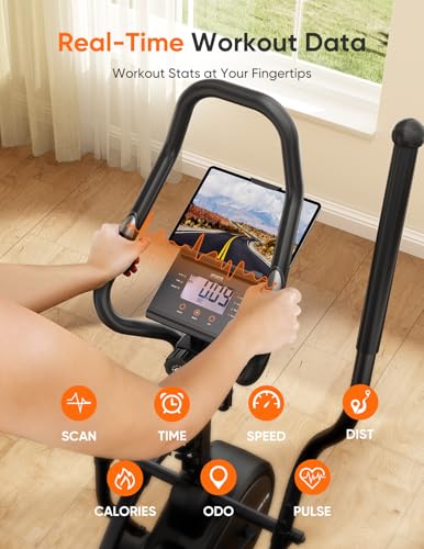Image of Dripex Elliptical Exercise Machine, 3-in-1 Cardio Climber Stepper Elliptical Machine for Home, Elliptical Training Machines with 16-Level Resistance, 18LBS Flywheel, Pulse Sensor