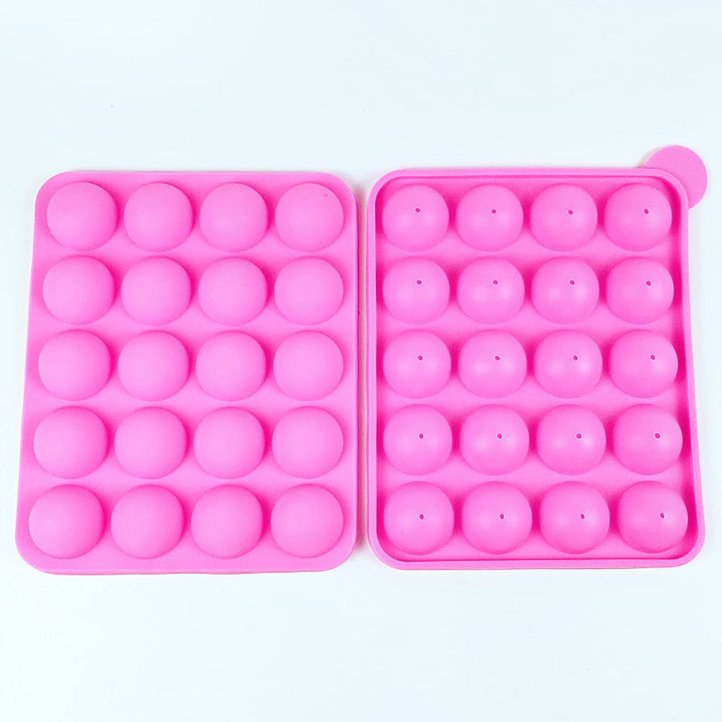 Generisch Cake for Pop Backzubehör mit Silikonformen, Dekorationsstift, Cakepop Sticks, Backgeschenk, kostengünstiges und wiederverwendbares Cake Pop Zubehör