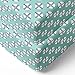 Bacati - Noah Tribal Mint/Navy 2 Pack Crib Fitted Sheets (Dot/Cross Mint/Navy)