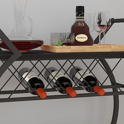 Lvbblackwinecartwithwheelsmodernbarcartwithwinerackindustrialbeveragerollingkitchenservingcartwithstoragemetalwoodenmicrowavedrinkliquorcartforhomediningroomblackoak  Urban Country Home Decor Lvb black wine cart with wheels modern bar cart with wine rack industrial beverage rolling kitchen serving cart with storage metal wooden microwave drink liquor cart for home dining room black oak  urban country home decor