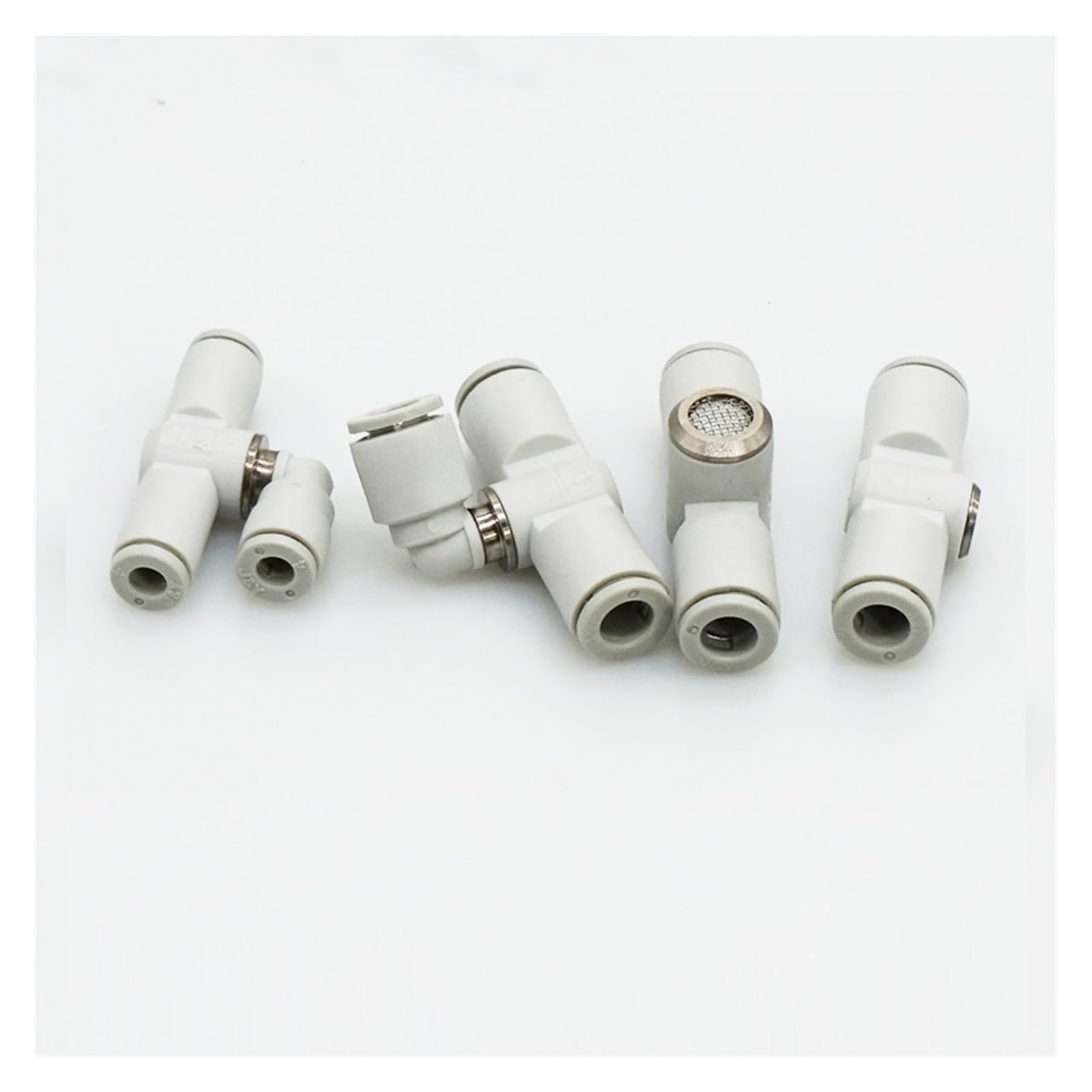 5 unidades de conector de válvula de escape rápido AQ240F-04 AQ340F-06-00 for componente neumático y racor de tubería de aire(AQ340F-06-06 Exhaust)