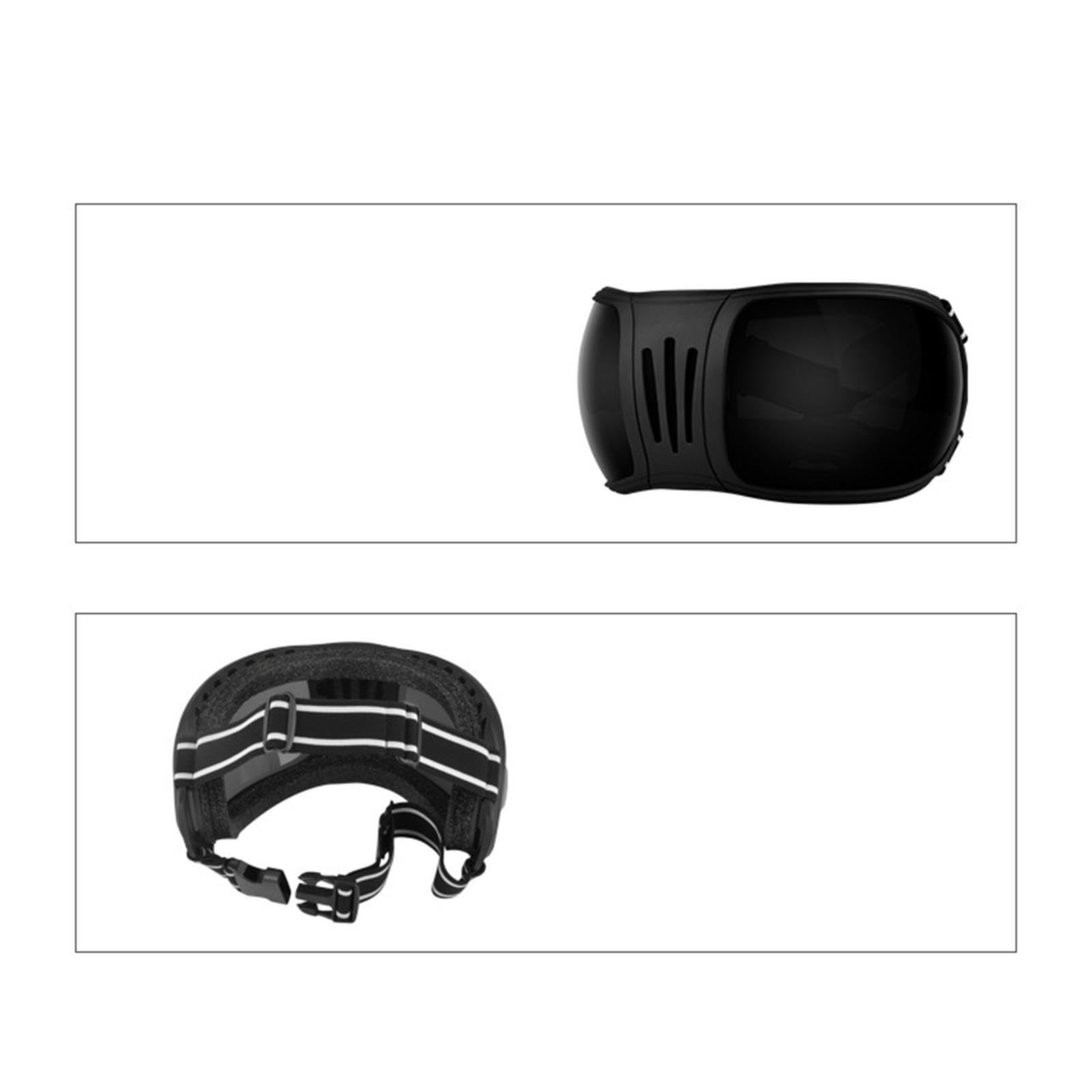 Lunettes de colorées pour Chevaux pour assurant Une maximale Contre la poussière, Le Vent et Les UV, Tout en offrant Un Ajustement Confortable, Noir et Gris, 15 x 27 cm