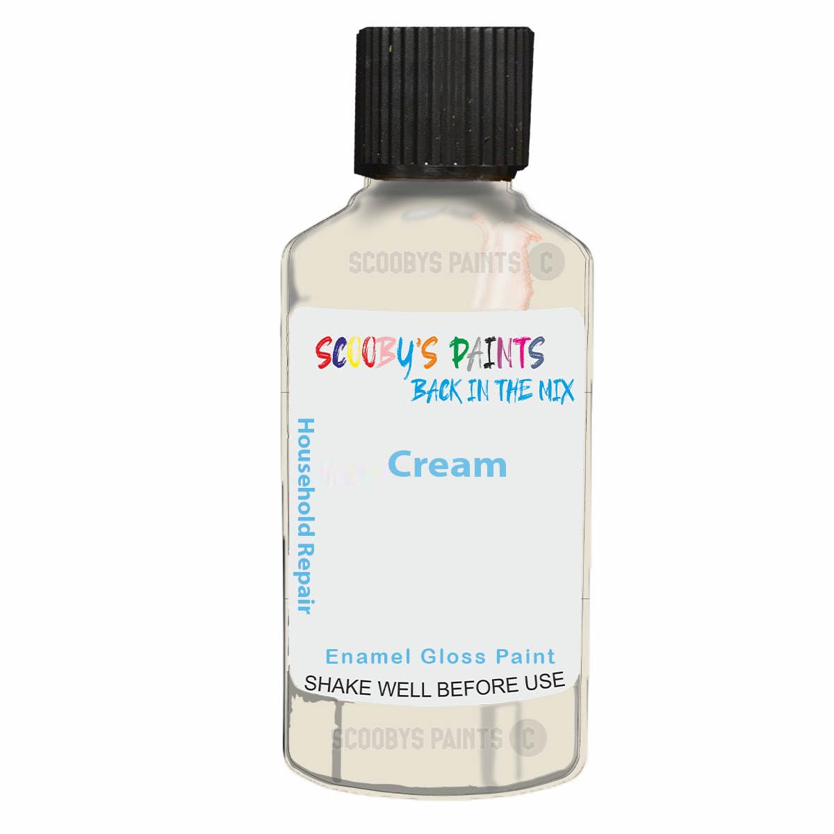 Scoobys Paints Back In The Mix Cream Enamel Touch Up Paint 30Ml For Kitchen Appliances & Bathroom (Cream)