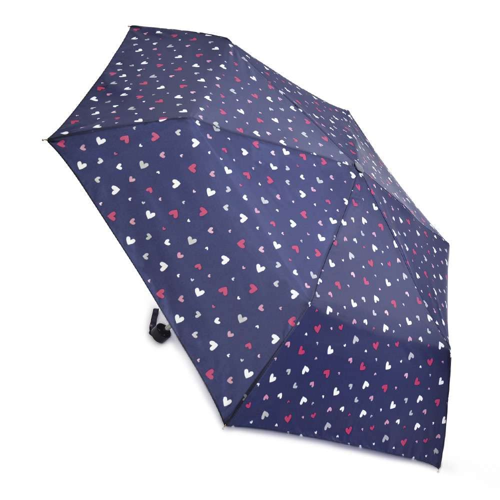 ThingimijigsLadies compact Love Heart Mini Pocket Umbrella - Pink Or blue