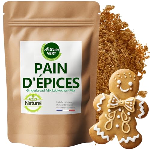 Pain d'épices Préparation Traditionnelle ★ Délicieux mélange St Nicolas, Recette Maison ★ tradition Noël ★ 100G
