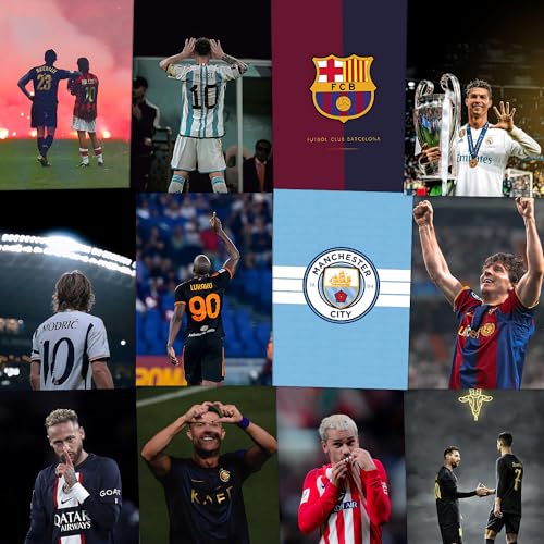 Image of Wallgasm Football Collage Kit - Set of 54, 4 x 6 Inches Posters | Poster Set For Room, Wall Art for Bedroom, Gym, Office