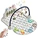 Alfombras de Juego y Gimnasios,Manta de Juegos Bebe Juguetes para Bebés y Primera Infancia,Manta de Juego parBebé,Gimnasio bebé aprendizaje(Animal)