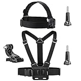 Mit der Kopf- und Brustgurthalterung erhalten Sie einen atemberaubenden Blick auf Ihre Aktivitäten und eine bessere Perspektive. Geeignet für Mountainbiking, Skifahren, Snowboarden, Motocross, Paddelsport, Klipptauchen, Wakeboarding und andere Aktionsportarten.