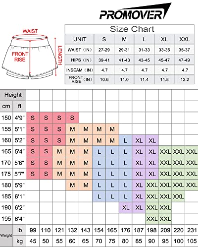 Promover Pantaloncini da Corsa 2 in 1 da Donna con...