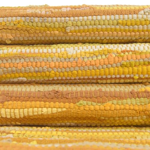Tapete Rugs.com Chindi Cotton 2' x 3' Amarillo miniatura 7