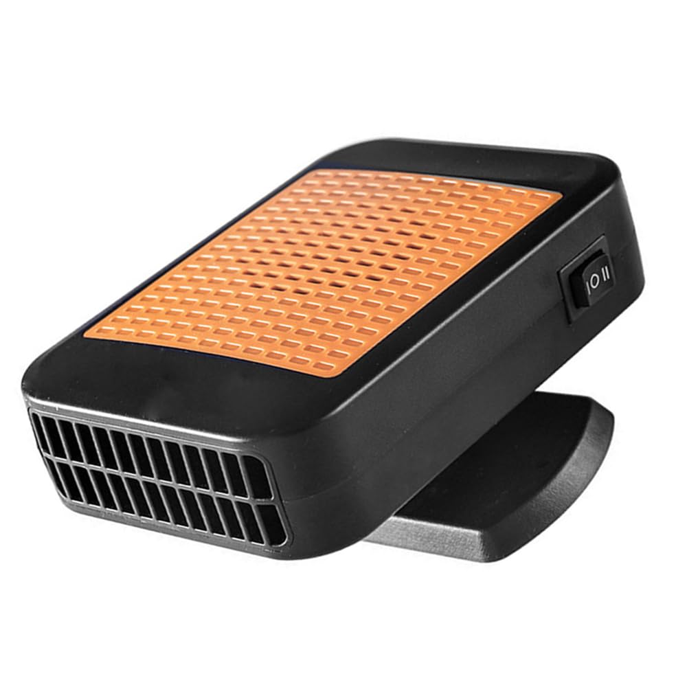 Riloer Ventilador eléctrico del calentador del coche 12V calefactor coche mechero 300w Calentador de aire Ventilador Temperatura Calefacción Descongelador Desempañador