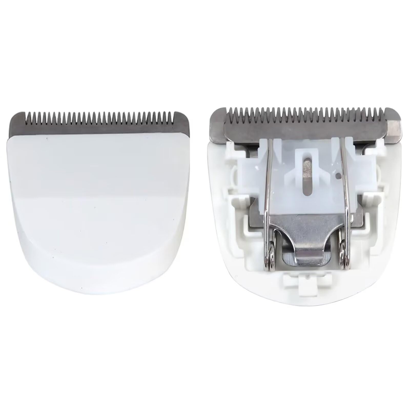 2 Pack Professional Snap On Clipper/Trimmer Blade(White), 4 Pack Attachment Comb Cutting Guides for Wahl Peanut Hair Clipper 8685, 8655, 8663, 8685-1701