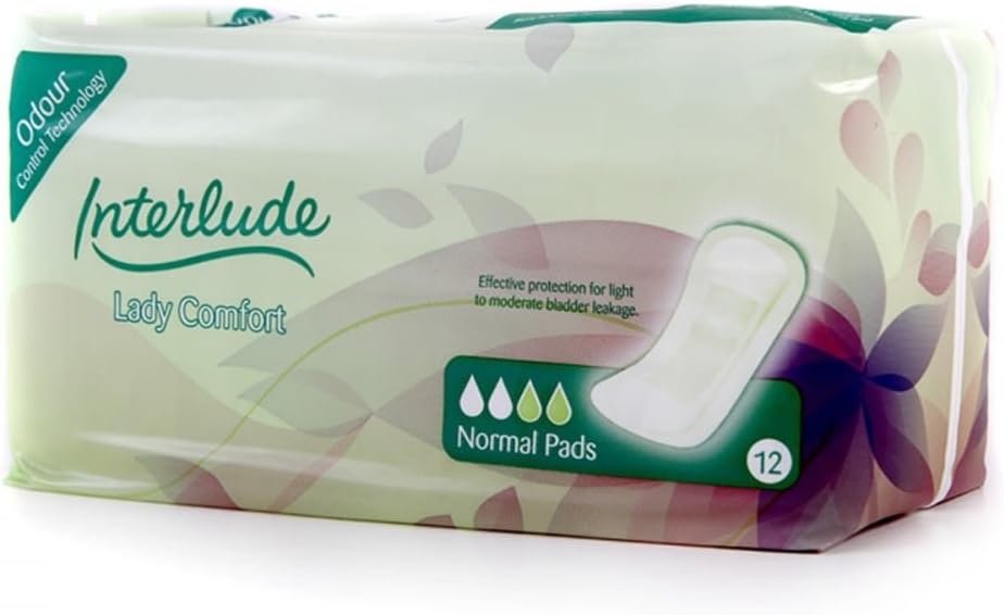 KaxiluINTERLUDE Lady Comfort Incontinence Pads Normal 12'S