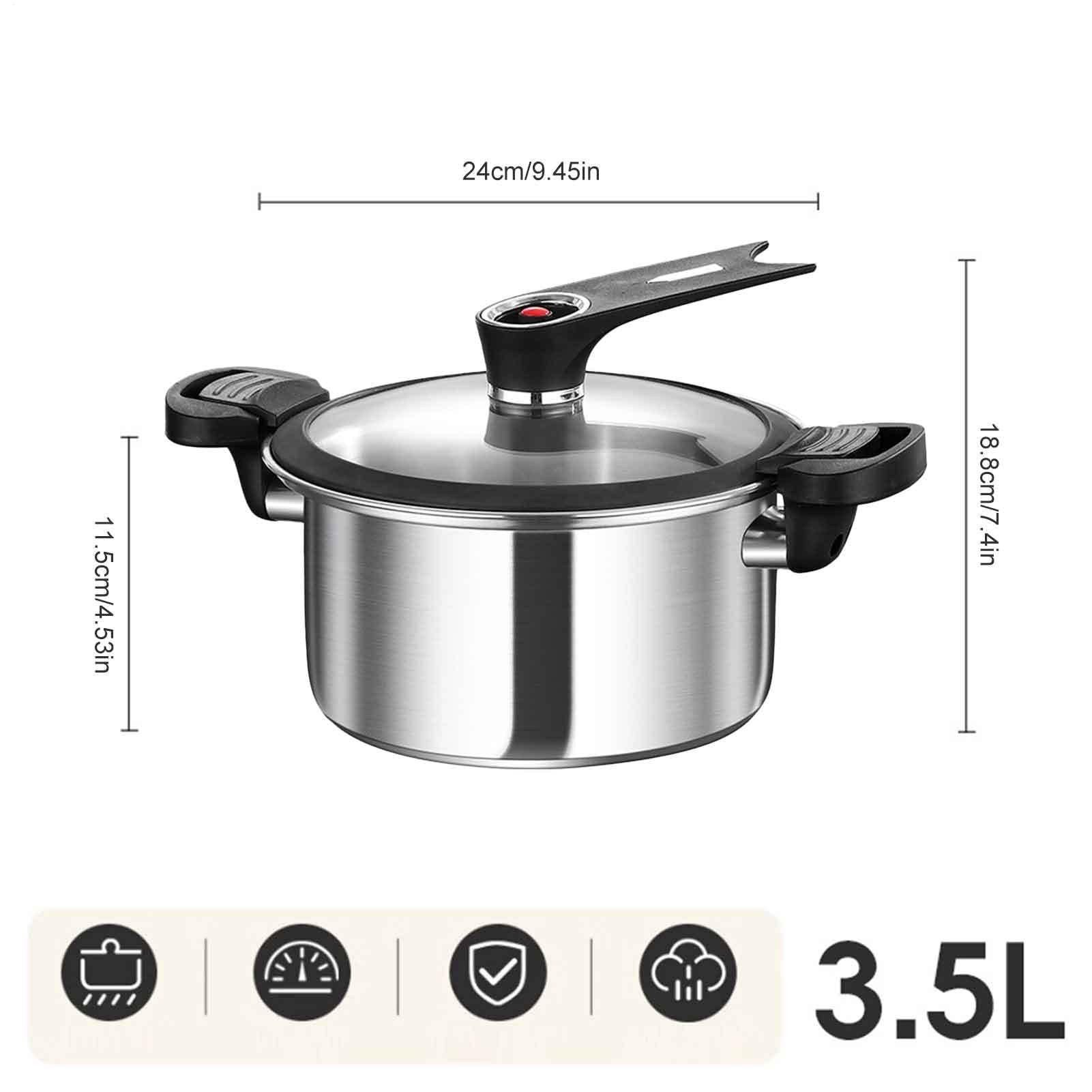 Olla A Presión Cocedor al Vapor a Presión | Cocedor De Vapor Doméstico Para Hogar para Granos Sopa Arroz Cocina Hogar Comedor Restaurante