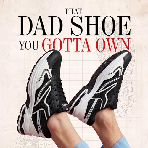 Image of YOHO Men's Pact Chunky Lace Up Sneaker | Breathable, Cushioned & Stylish | Casual Shoes for Man /Boys /Gents