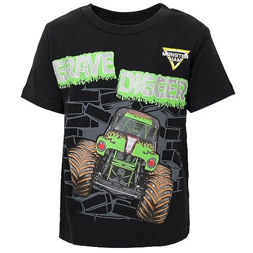 Image of Monster Jam Boys' Athletic 2-Piece T-Shirt and Shorts Set Toddler to Big Kid