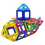 Magformers Challenger Deluxe Set, 112 Pieces, Rainbow Colors - Ages 3+, Multicolor - Educational Magnetic, Shapes, Tiles, Building STEM Toy Set