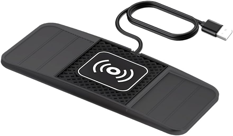 Wireless Charging Pad for Car for Toyota 4Runner 2000-2025, DIY Trim-to-Fit Slim Non Slip Fast Charger Car Wireless Charging Pad 30CM Cable,B 30cm USB Plug Cable