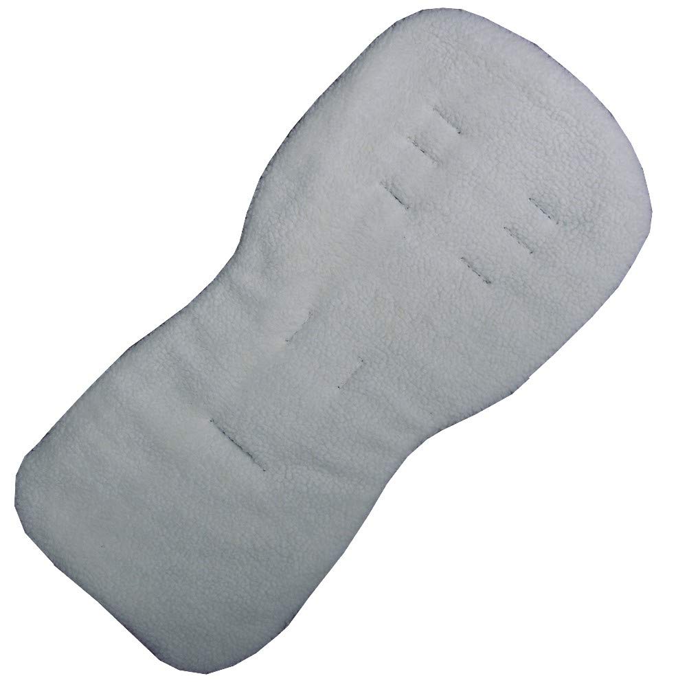 Jillyraff Faux Lambs Fleece Padded Seat Liner Designed to fit Silver Cross Pop, Pursuit, Reflex & Zest Pushchairs