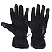 Produktbild ALPIDEX Fleece Handschuhe mit Thinsulate Fingerhandschuhe mit Thinsulatefüllung Fleecehandschuhe Unisex Gloves Touch-Funktion, Größe:XS-S, Farbe:Black