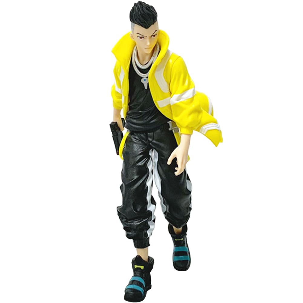 Jiumaocleu David Martinez Figure Rebecca Action Figures, David Martinez Statue Anime Character Models Collectible Desktop Display Decoration Gifts for Fans 21CM — image 1
