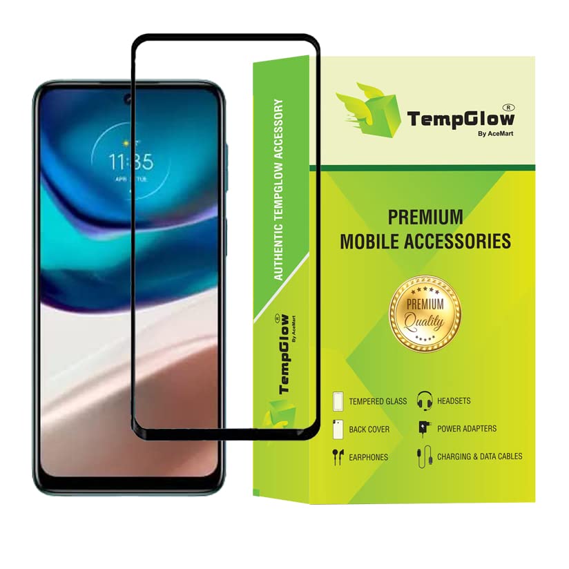 Image of Screen Protector for Motorola Moto G42 (Black) Tempered Glass Edge-to-Edge 6D Screen Guard With Installation Kit
