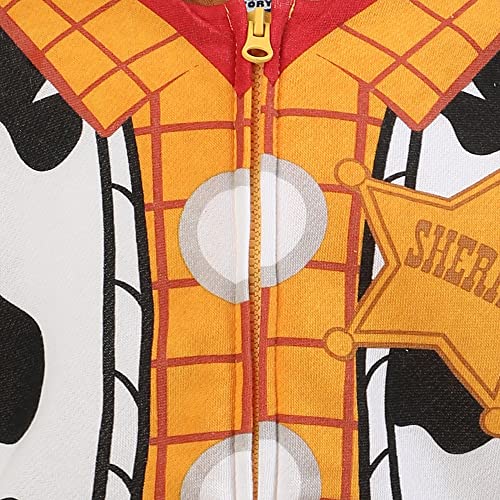 Disney Toy Story Boys’ Woody Or Buzz Lightyear Zip Up Hoodie For Toddler And Little Kids – Yellow Or White #TOP1