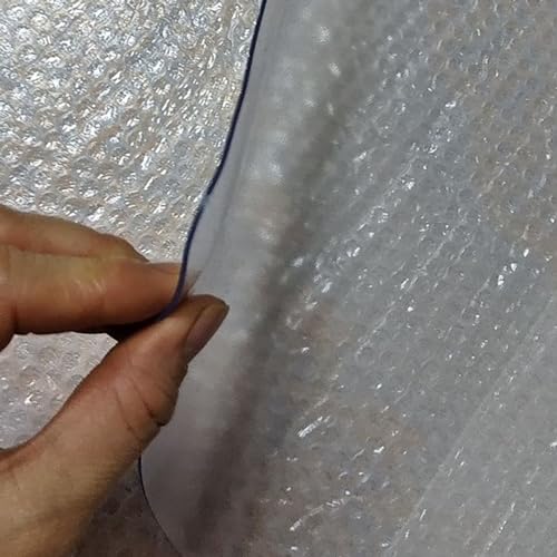 Tekenewbse Alfombrilla Escritorio PVC Ransparente Cojín De Cristal 60x120cm 70x130cm Protector De Mesa Para Habitaciones Infantiles, 38 Tamaños(Natural,70x130cm)