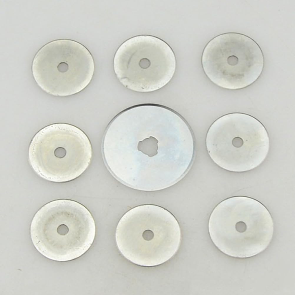VILLCASE Rotary Cutter Replacement Blades 12Pcs 28mm – Precision Cuts for Fabric, Leather & Paper – for Quilting, Sewing, Crafting & Leathercraft