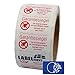 Produktbild Labelident Siegeletiketten 51 x 25 mm - Garantiesiegel -Die Garantie erlischt bei beschädigtem Siegel - 1000 Sicherheitssiegel Etiketten auf 1 Rolle(n), 3 Zoll Rollenkern, Dokumentenfolie weiß