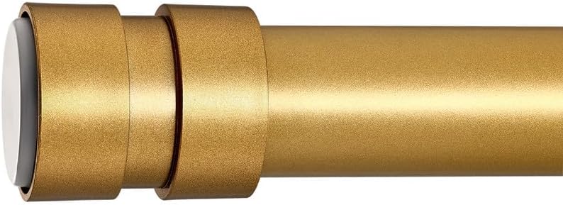 Barra de cortina de ducha de tensión ajustable de 47 a 56 pulgadas, barra de ducha de tensión de resorte, color dorado