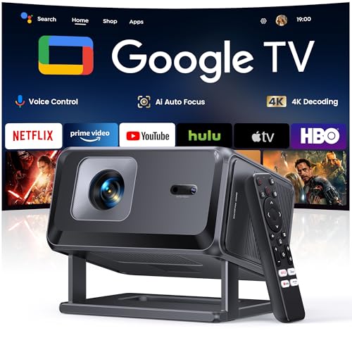 Proiettore 4K【Google TV/Compatibile con Netflix】Videoproiettore Auto Focus e...
