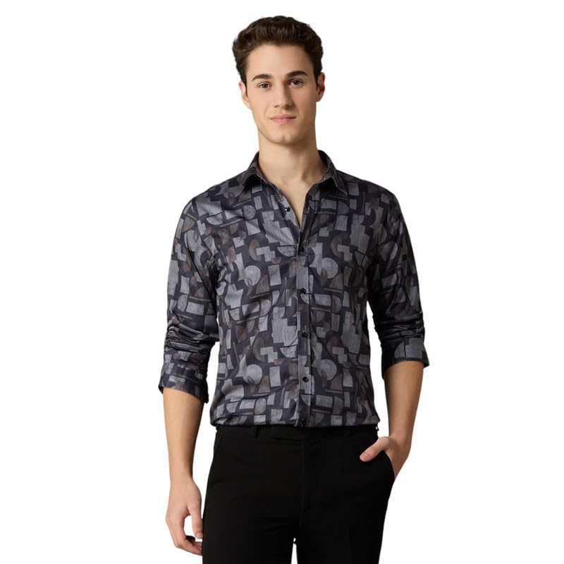 Image of MARK & ALBERT Men's Slim Fit Cotton Formal Shirt
