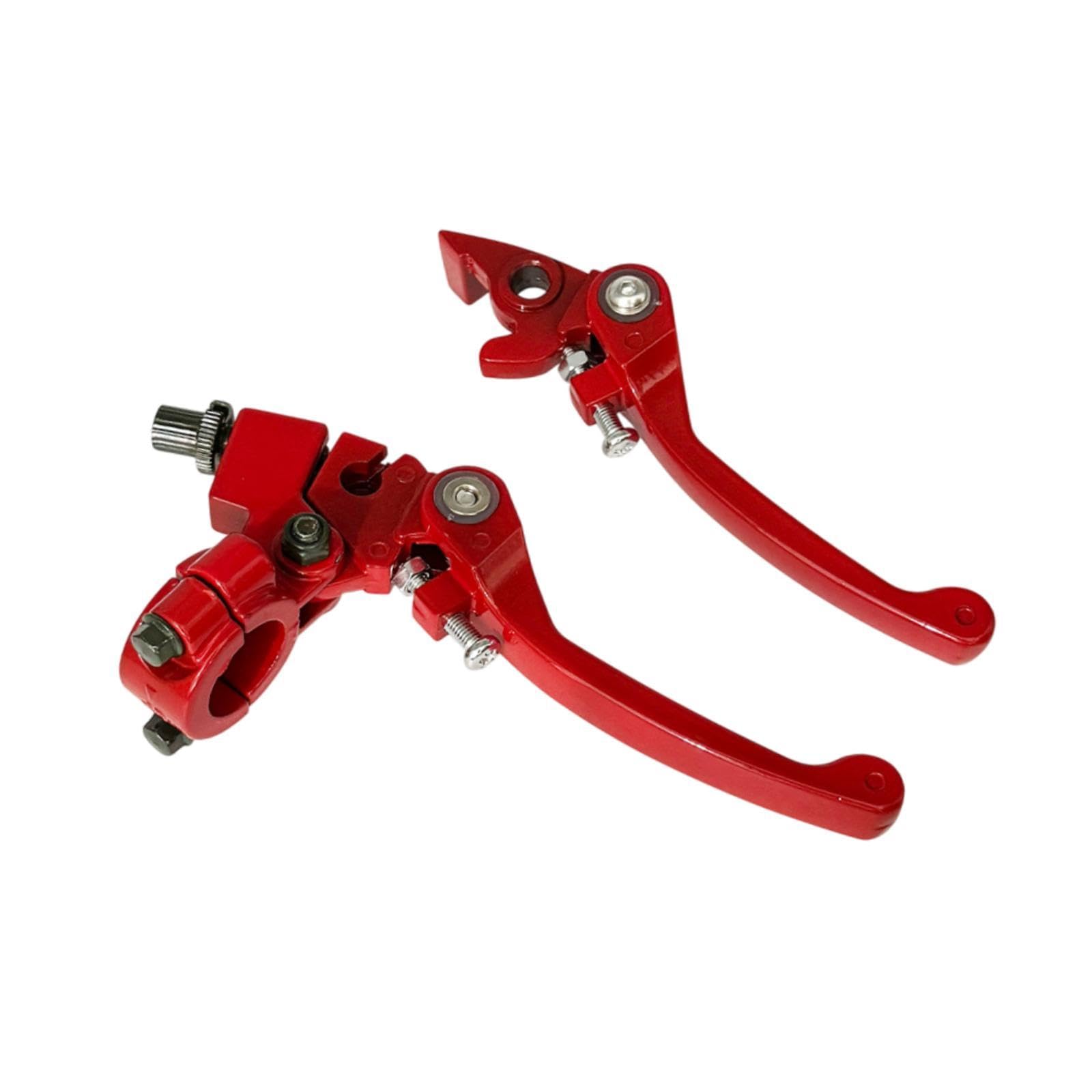 Poignée De Frein Moto CNC Alliage Aluminium – Pour Gy6 Et CG125 (Guidon 22mm) – Couleur Rouge - 9