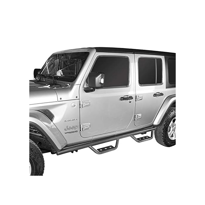 Buy Hooke Road Jeep Wrangler JL Drop Side Steps Nerf Slider Bars Steel