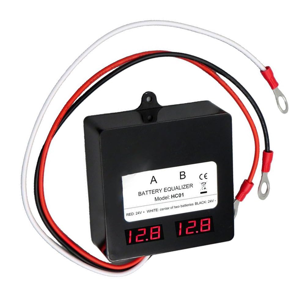 Bilanciatore batteria 24V 48V con monitor LED, compensazione corrente bidirezionale, bassa tensione scollegare serie batterie collegate
