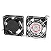 Ruilogod 2 Sztuk AC 220 V 0.1A 92mm x 25mm Case Case Case CPU Wentylator Wentylator