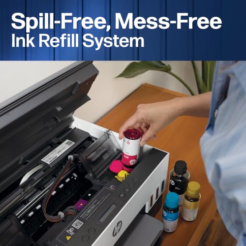 HP Smart Tank 7305 All in One Printer | Perfect for Home | Colour | Wireless | Print, Scan, Copy | Includes up to 3 Years of Ink | Refillable | Document Feeder | 2-Sided Printing | Easy Setup - 6
