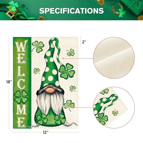 Drapeau gnome leprechaun vertical pour célébrer la Saint-Patrick