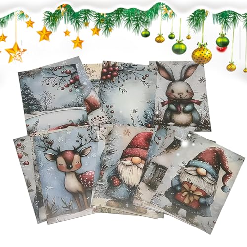 Genérico Tarjetas de Navidad, 20 Piezas De Invitaciones De Agradecimiento, Saludos Festivos, Para Compartir Mensajes Y Cartas Para Adulto, Estudiante, Niño, Familia, Maestro, Cumpleaños