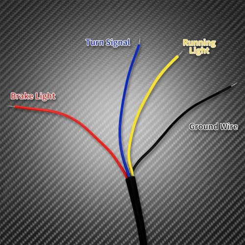 Clignotant de frein arrière moto LED pour custom Dyna et Softail - 5