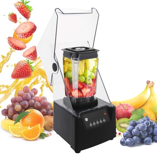Licuadora EléCtrica De 2600 W Con Vasos PortáTiles De 2 L | Panel De Control TáCtil Inteligente | Jarra Grande De 2000 Ml (0,48 Galones) | MultifuncióN De 5 Botones, Batidora De Sobremesa