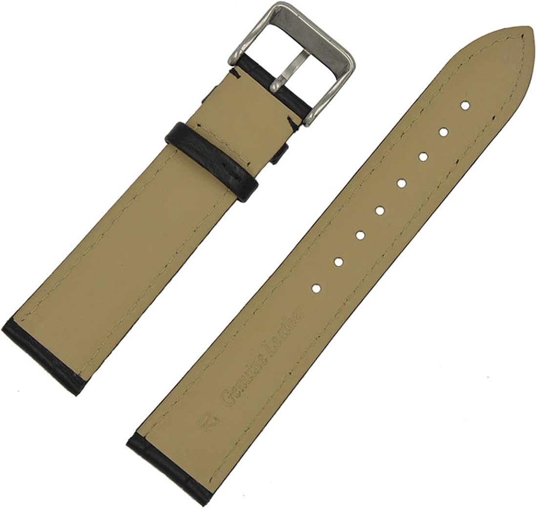 TStrap Leather Watch Straps Soft Black Brown Alligator Watch Band