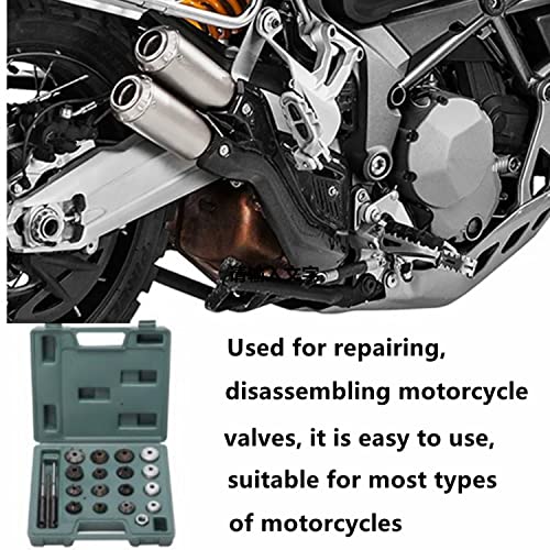 Huyear 20Pcs Valve Seat Reamer Mini Motorcycle Valve Repair Displacement Cutters Valve Tool Set For Honda Jialing Sanyang #TOP6