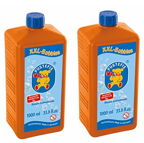 Pustefix 420869872 Ricarica XXL Bolle di 1000 ML, Plastica, 2X 1000 ml