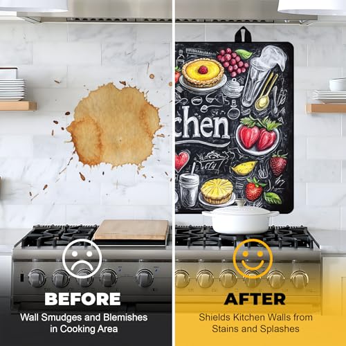 Image of Stove Top Cover for Electric Stove, Glass Stove Top Cover, 28.5x20.5 inch | Heat Resistant Foldable Scratch-Resistant Anti-Slip Rubber Coating